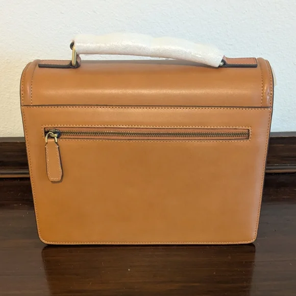 Tan Leather Women's Bag - Picture 3 of 4